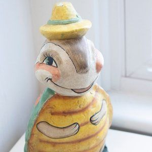 Vintage Kids Bank, Large Kitsch Turtle or Tortoise 1960s Mid Century Japan